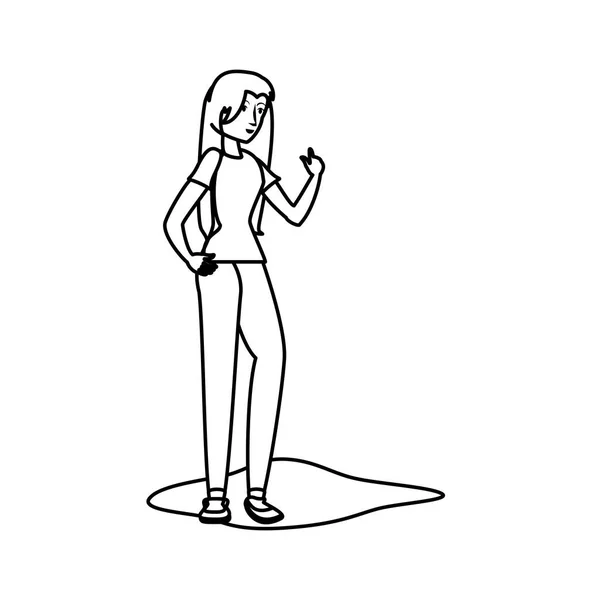Wyizolowana kobieta avatar projekt wektor ilustracja — Wektor stockowy