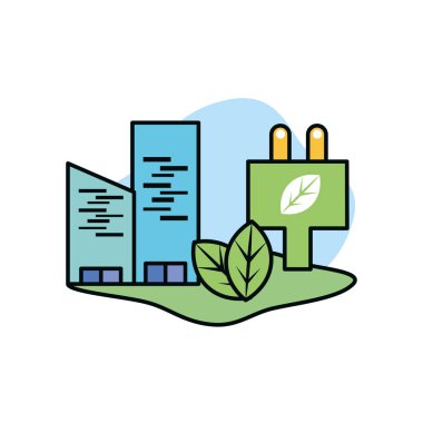 Fiş ve sürdürülebilirlik tasarım vektör ilustration