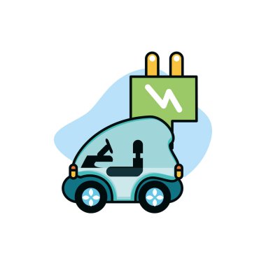 İzole eko araba ve fiş tasarımı