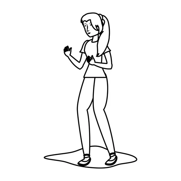 Isolated avatar woman design vector ilustration — Stock Vector