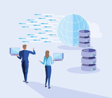 Kadın erkek avatarları ve büyük veri tasarımı