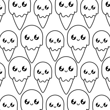 koni kawaii lezzetli dondurma desen