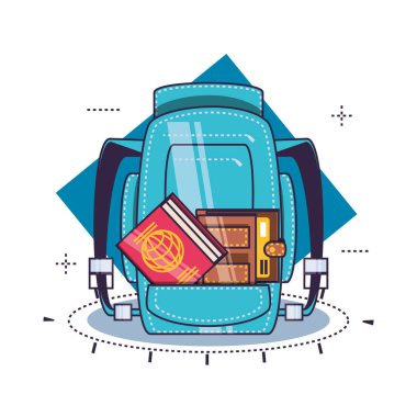 Yalıtılmış seyahat simgesi seti tasarımı