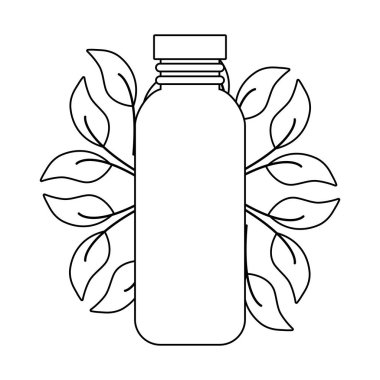 doğal yapraklı ekolojik şişe