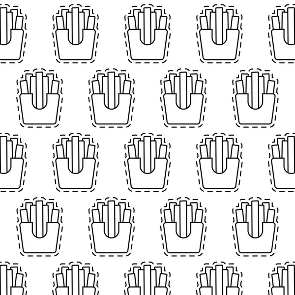 lezzetli patates kızartması yamalar desen