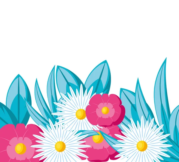 Icono de diseño de adorno de flor aislada ilustración vectorial — Vector de stock
