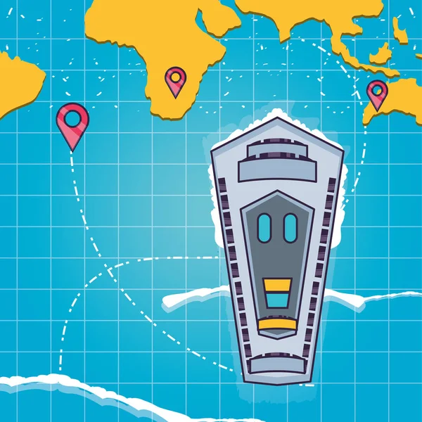 Gemi ve gps simgesi tasarımı