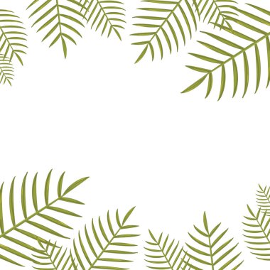 yaz saati afiş yeşillik simgesi vektör ilustration