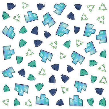 İzole sürdürülebilirlik arka plan tasarım vektör ilustration