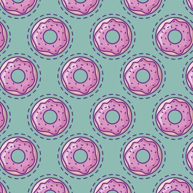 lezzetli ve tatlı börek desen yamalar