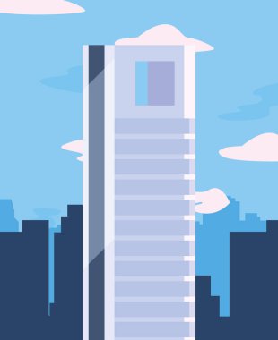 gökdelen şehir şehir gökyüzü arka plan