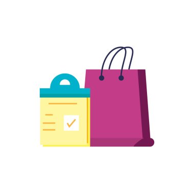 kontrol panosu ile alışveriş çantası