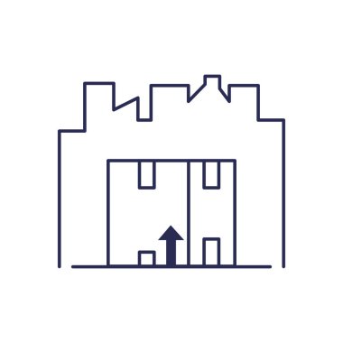 kutu karton paketi yalıtılmış simgesi