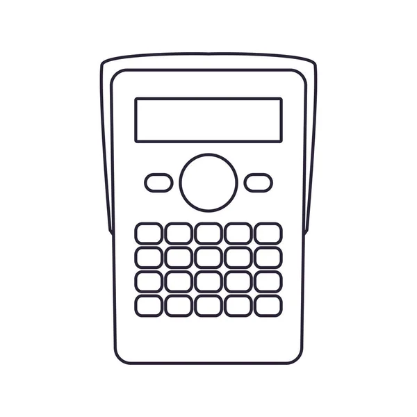 Calculator Financial op witte achtergrond — Stockvector