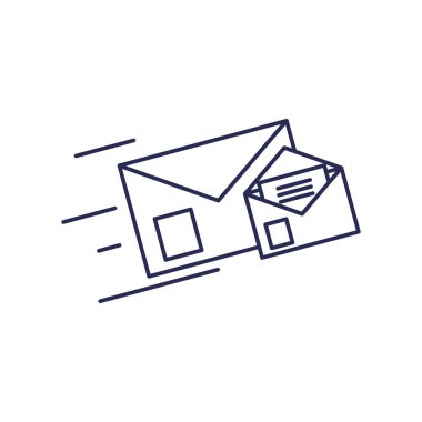 zarflar posta iletişimi yalıtılmış simge