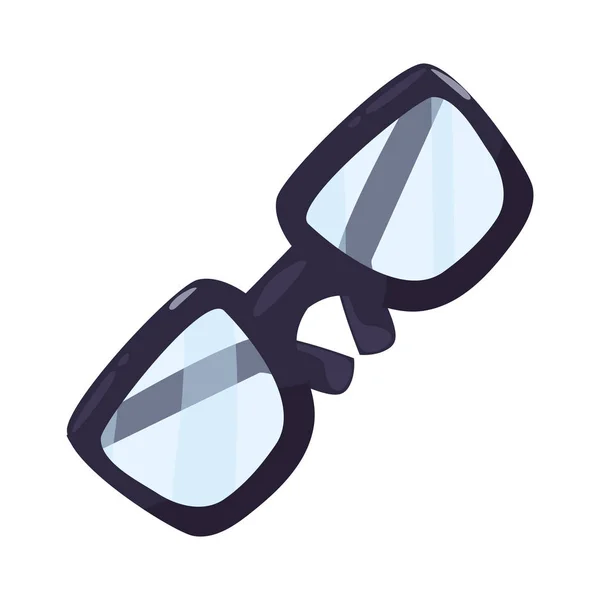 Eyeglasses accessory on white background — Stock Vector