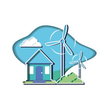 ev cephesi ile yel değirmenleri