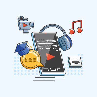 dijital ses stüdyosu cihazları ile akıllı telefon