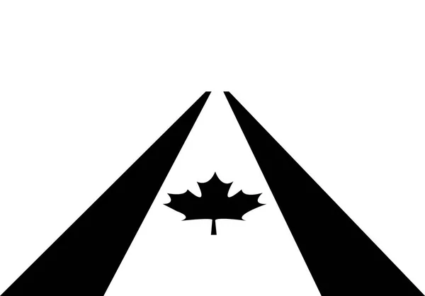Bandera de canada icono patriótico — Archivo Imágenes Vectoriales