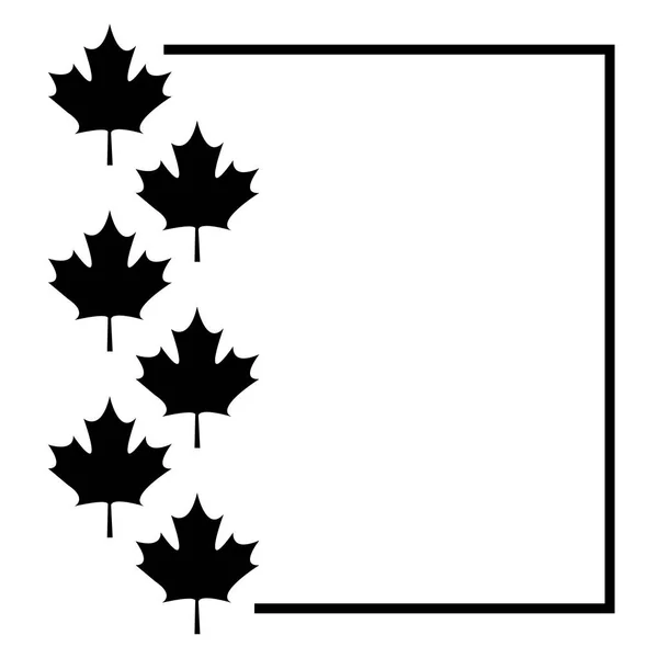 Ensemble de feuilles érable canada — Image vectorielle