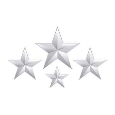 yıldız dekorasyon izole simgesi kümesi