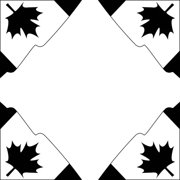 Cadre avec drapeaux de canada — Image vectorielle