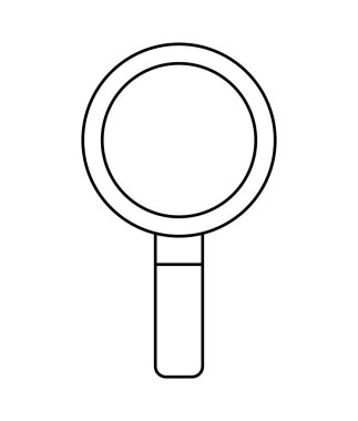 arama büyüteç simgesi illüstrasyon