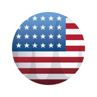 daire şeklinde amerikan bayrağı birleşik devlet