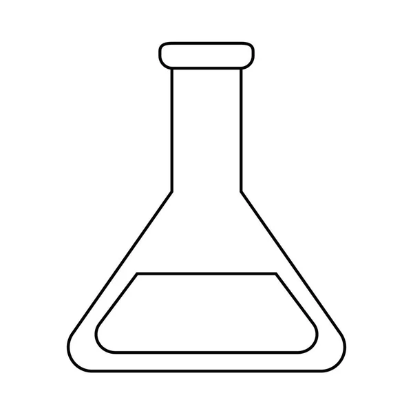Laboratorio de prueba de tubo aislado icono — Vector de stock