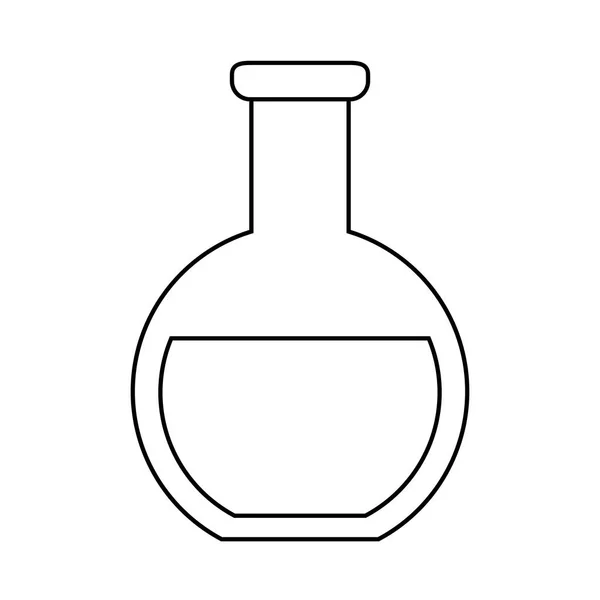 Laboratorio de prueba de tubo aislado icono — Archivo Imágenes Vectoriales