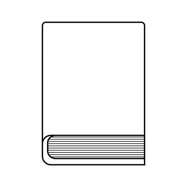 Isolerad ikon för biblioteks bok litteratur — Stock vektor