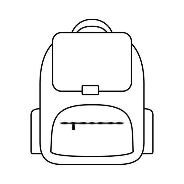 Школьные сумки изолированные значок — стоковый вектор