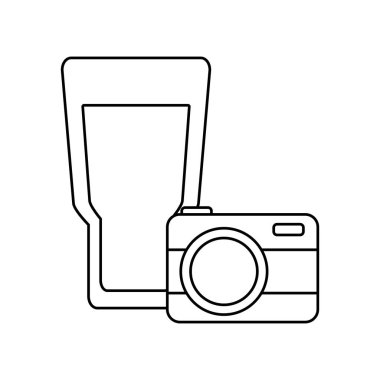 kamera fotoğrafçılığı ile taze meyve suyu bardağı