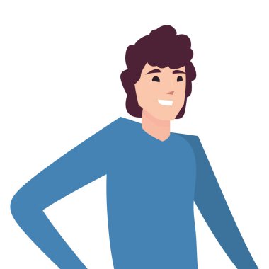 beyaz arka plan üzerinde adam mutlu gençler