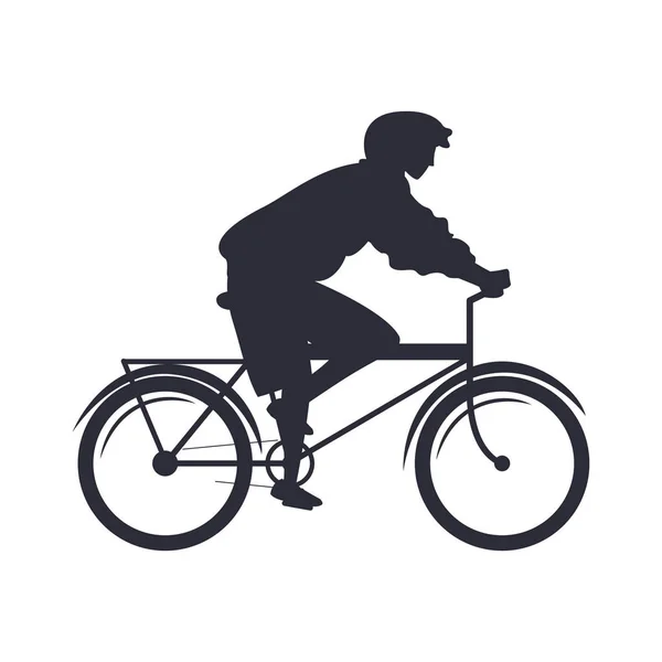Lidé, kteří jezdí na cyklistické činnosti — Stockový vektor