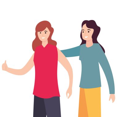 kadın mutlu genç insanlar karakterler