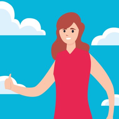 kadın mutlu gençler karakter