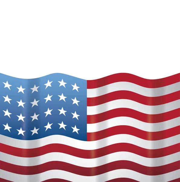 Ενωμένη αμερικανική σημαία — Διανυσματικό Αρχείο