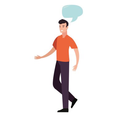 beyaz arka plan üzerinde adam mutlu gençler