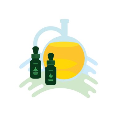 yağ kavanozu ile esrar şişe ürün damlalık