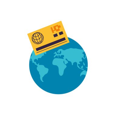 kredi kartı ile dünya gezegeni dünya