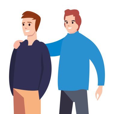 erkekler mutlu genç insanlar karakterler