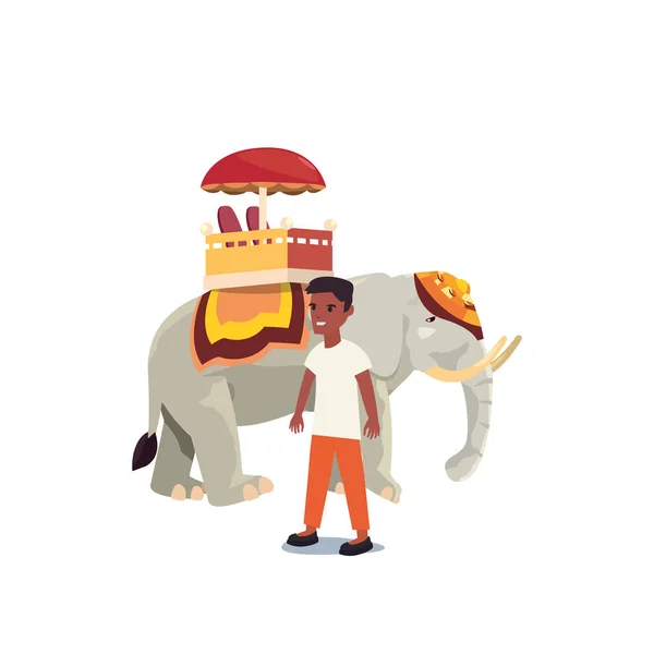 Indien glücklich Unabhängigkeit Tag Vektor Illustration — Stockvektor
