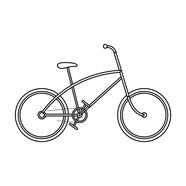 Icono de la recreación del transporte de bicicletas sobre fondo blanco — Vector de stock