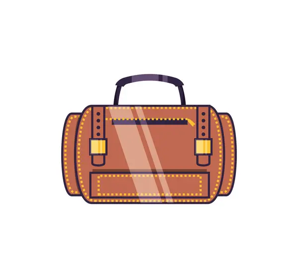 Viaje maleta equipo aislado icono — Vector de stock