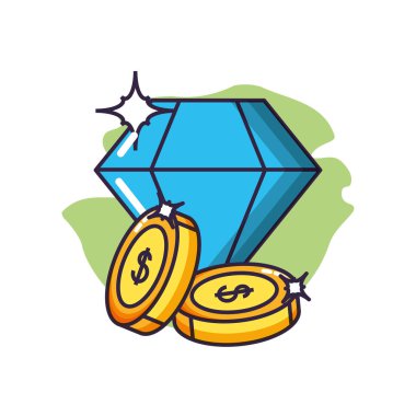 sikke para ile elmas lüks kaya