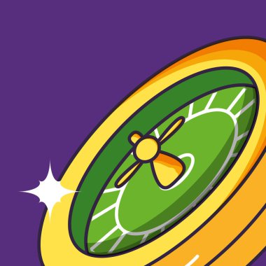 casino rulet oyunu izole simge