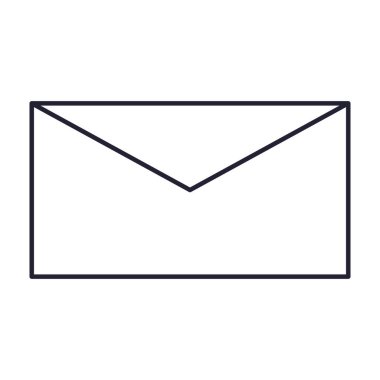 beyaz arka planda e-posta zarfı iletisi