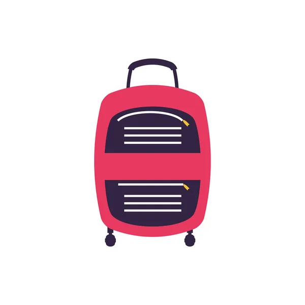 Viaje maleta equipo aislado icono — Archivo Imágenes Vectoriales