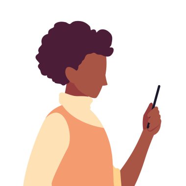 akıllı telefon sosyal medya kullanarak genç adam